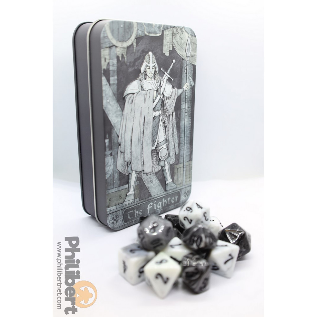 Set de Dés JDR de Classe (Pathfinder and 5E) : Guerrier