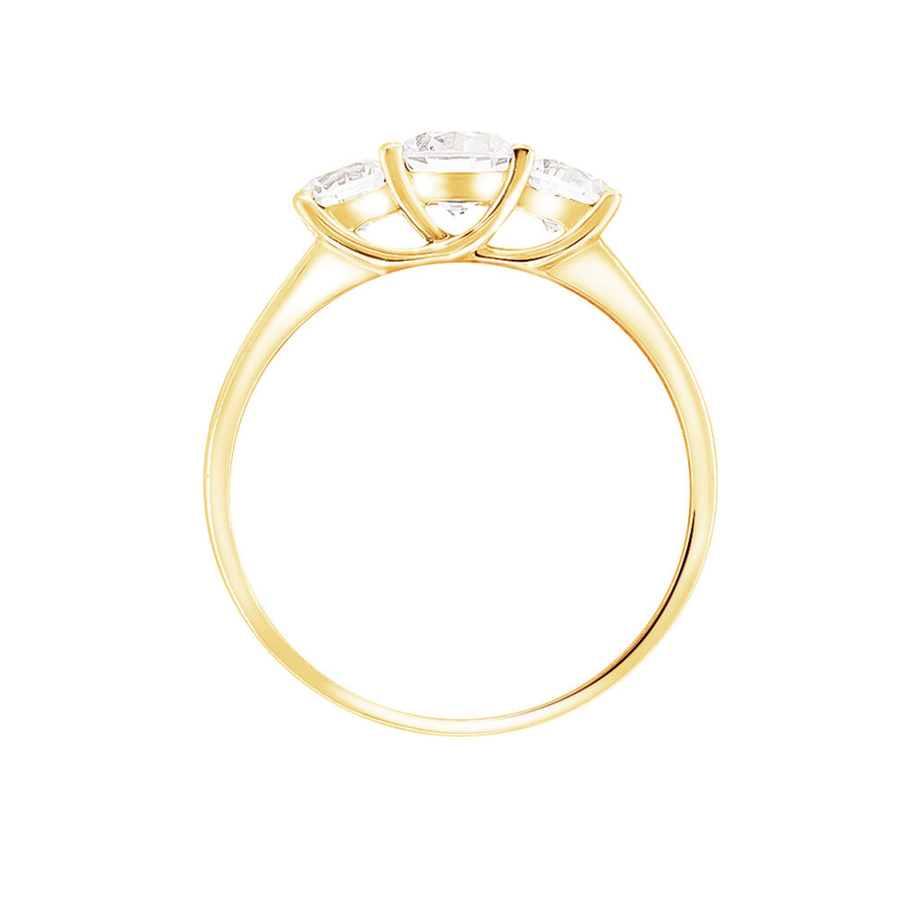 Bague Caitlin Or Jaune Oxyde De Zirconium