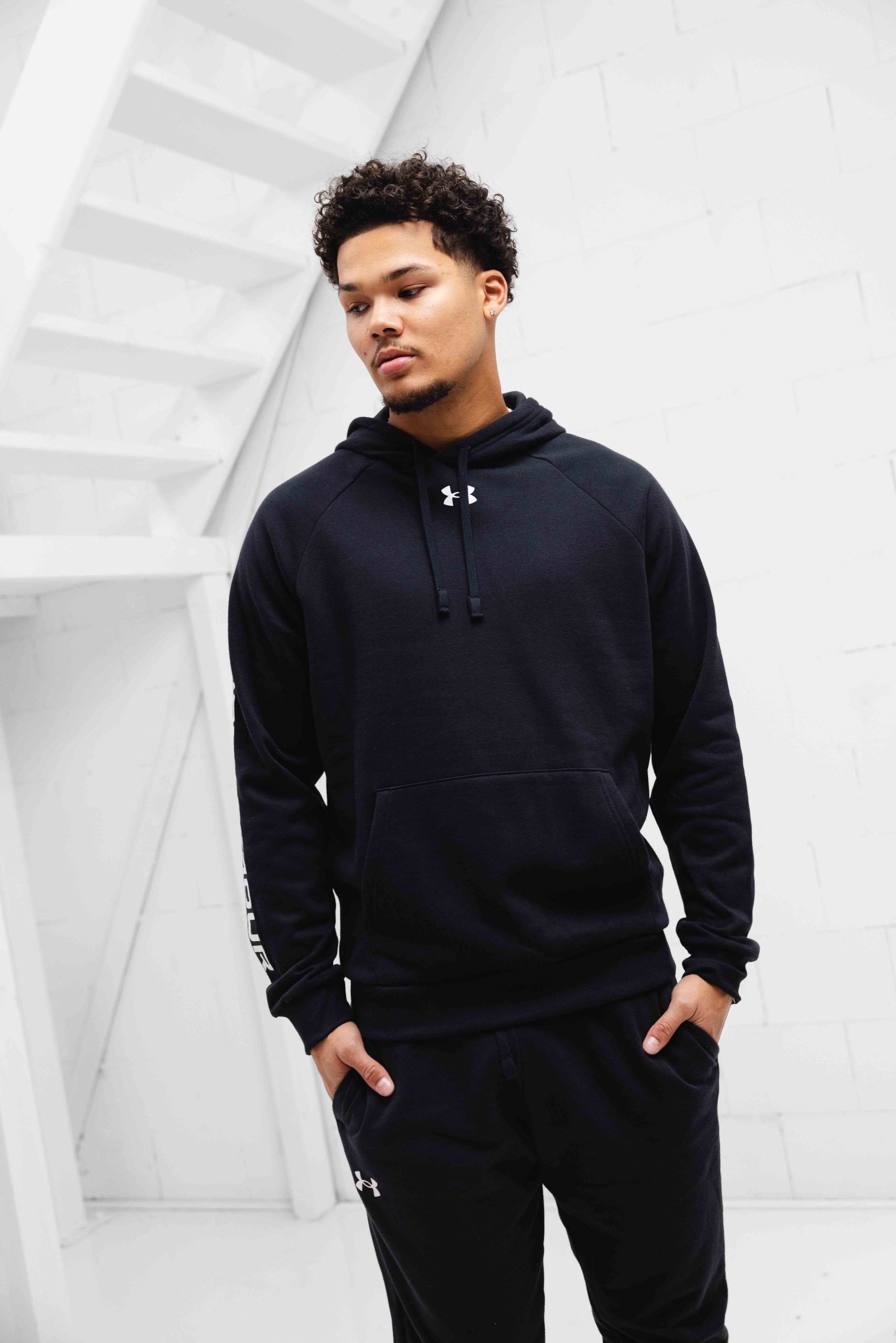 Under Armour Rival Fleece Trainingspak Heren Zwart