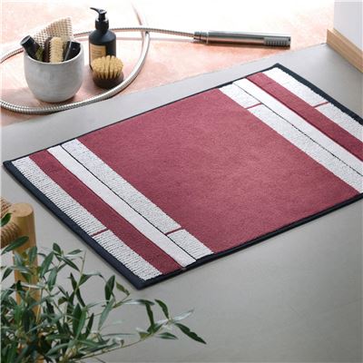 Tapis de bain rayé - 800 g/m²
