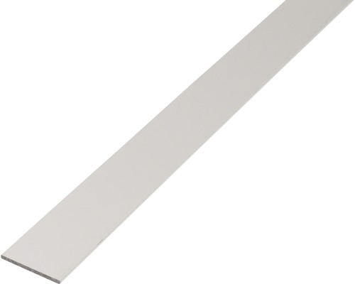 Platte staaf, aluminium, zilver geanodiseerd, 50x3 mm, 1 m
