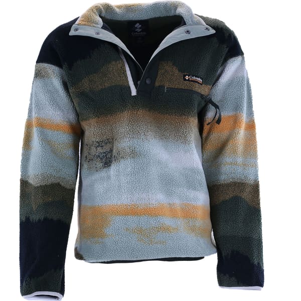 Sweat polaire COLUMBIA HELVETIA II PRINTED HALF SNAP FLEECE GREENSCAPE DOLOMITES