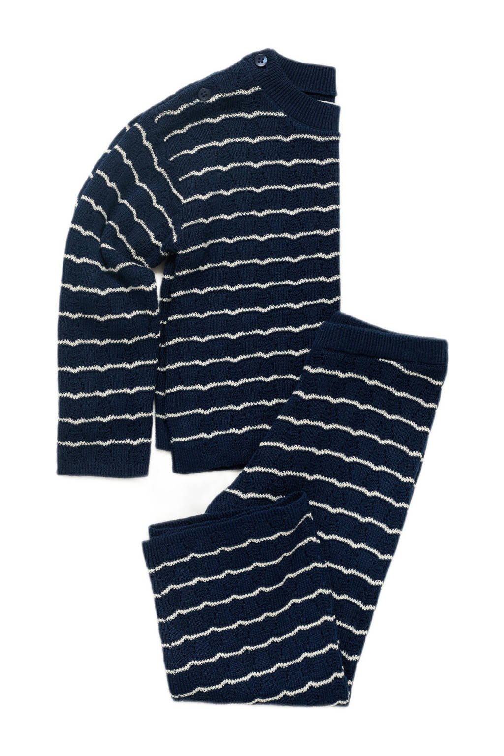 Mango Kids casual broek donkerblauw