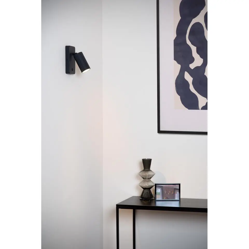 Lucide CLUBS Bedlamp - Zwart
