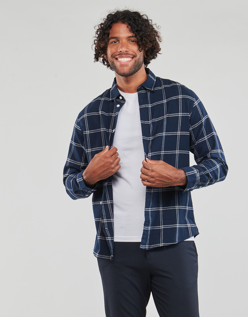 Selected - SLHSLIMOWEN-FLANNEL SHIRT LS NOOS - Marine