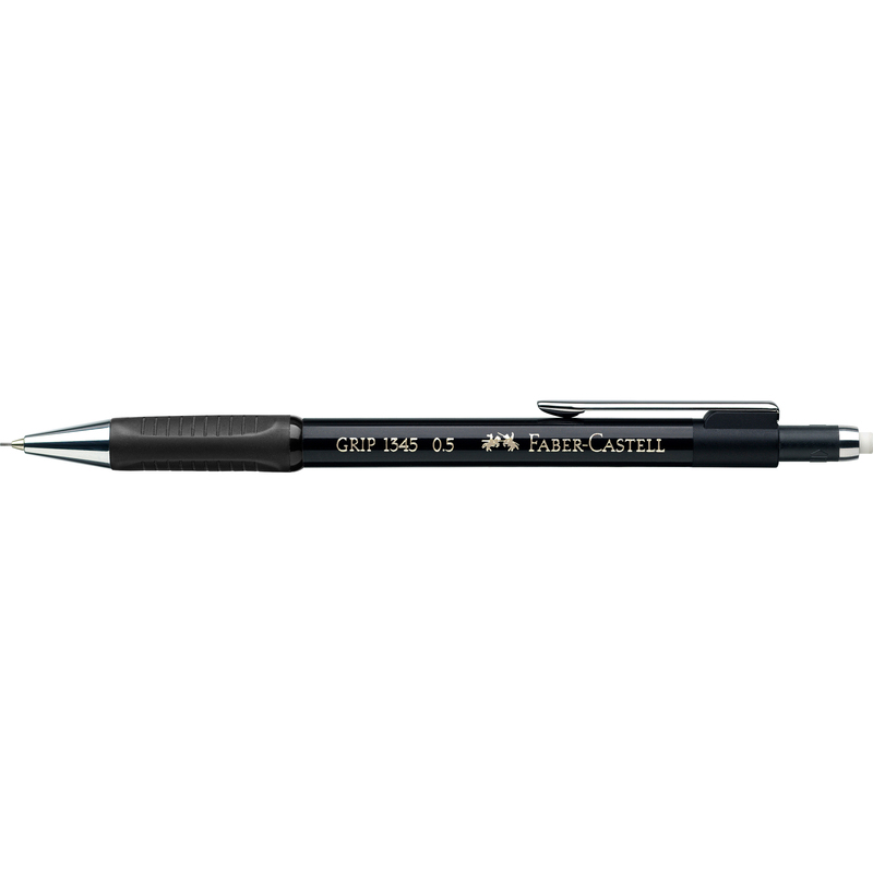 Faber-Castell Druckbleistift Grip 1345, 0.5 mm, B, schwarz