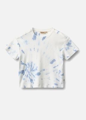Wheat Tommy T-skjorte, Blue Tie Dye