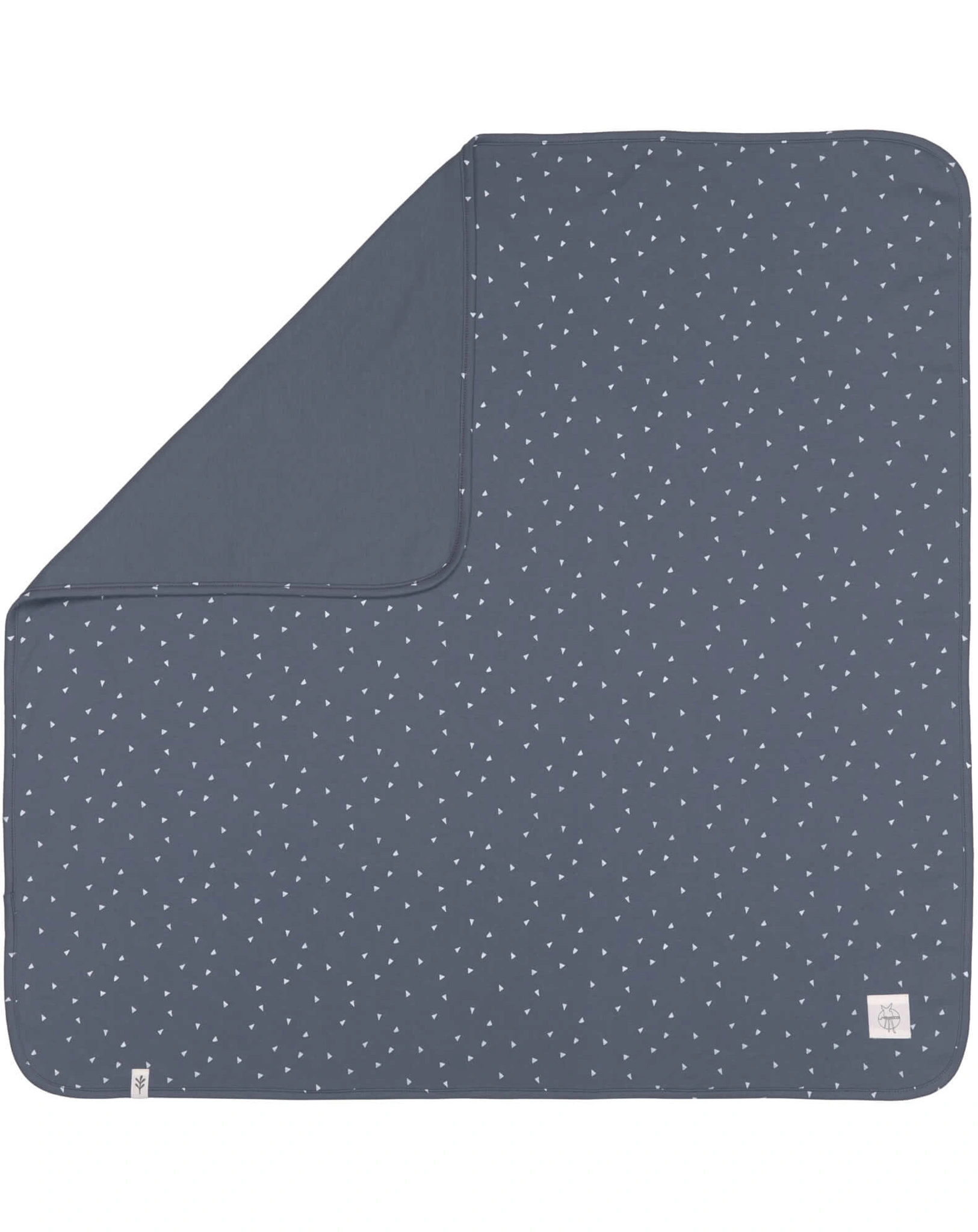 Babydecke TRIANGLE (80x80) in blue