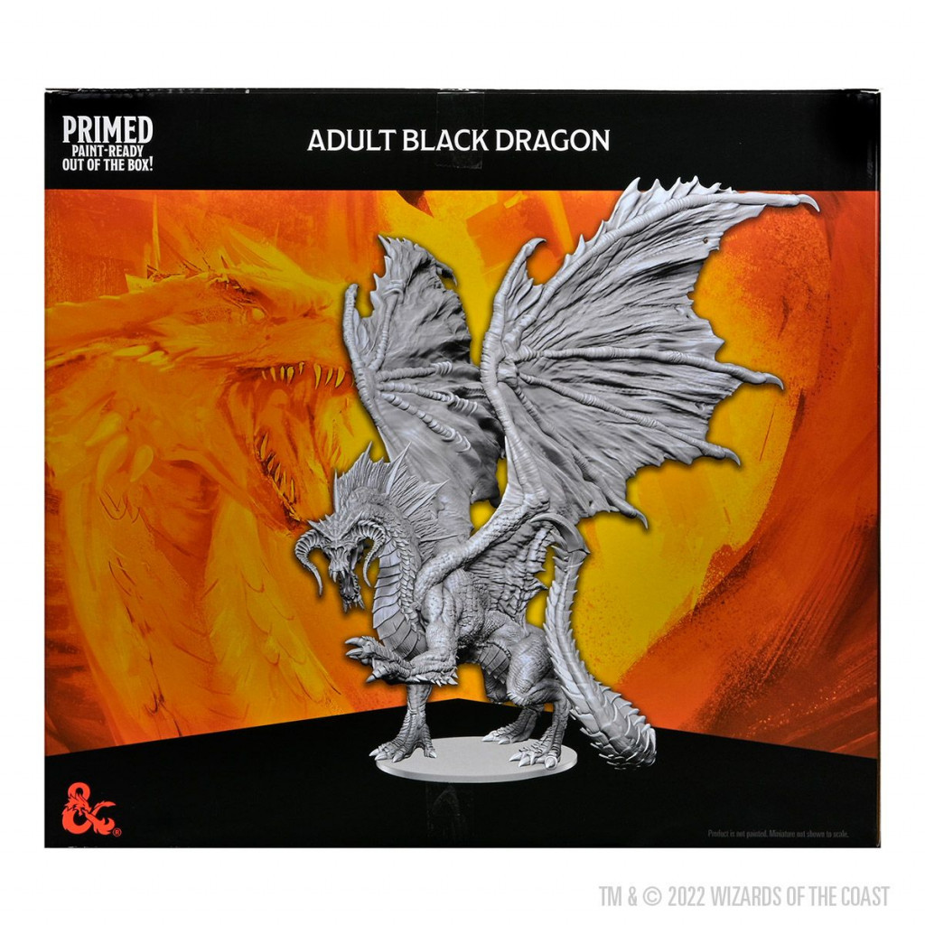 D&D Nolzur's Marvelous Unpainted Miniatures : Adult Black Dragon