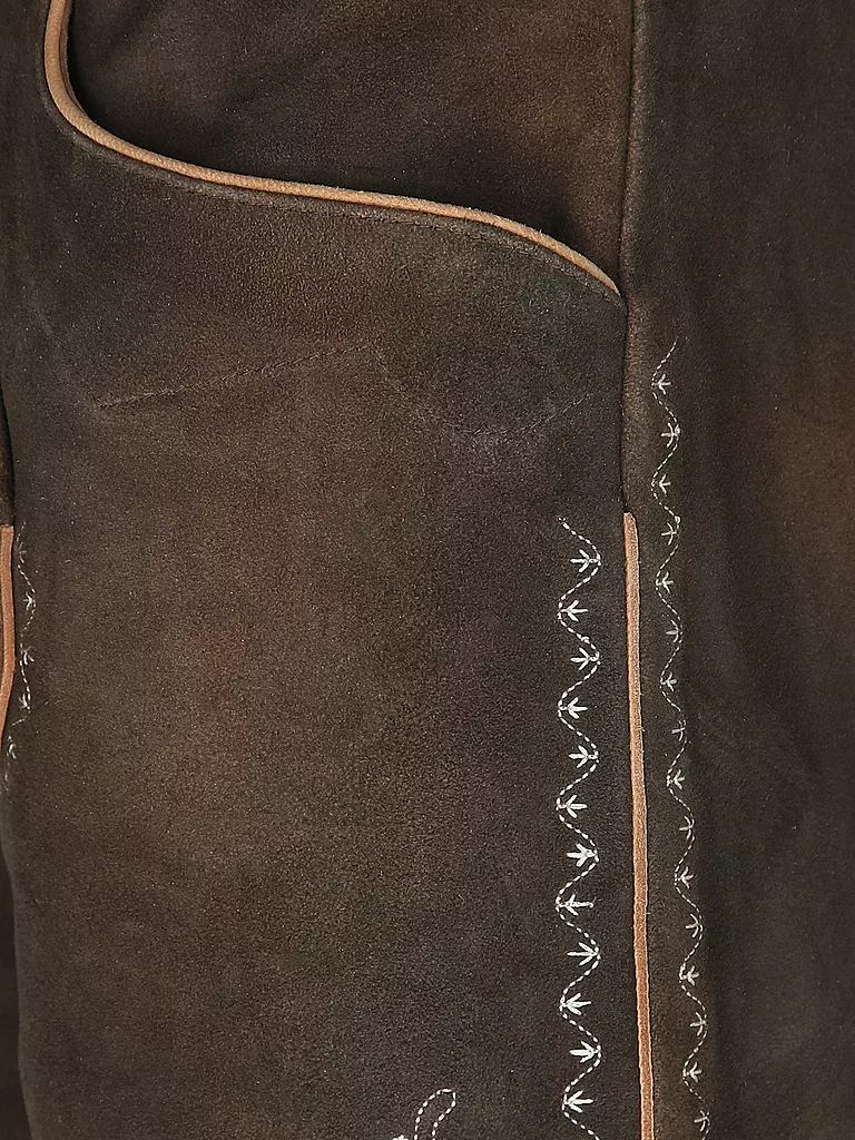 GWEIH & SILK Lederhose LEO braun