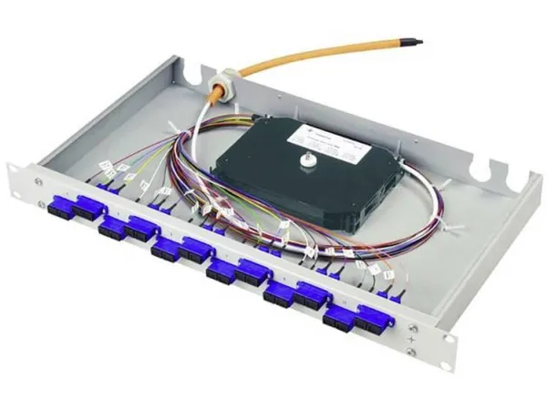 Telegärtner fiberoptisk patchpanel 6 porte LCD 1 U