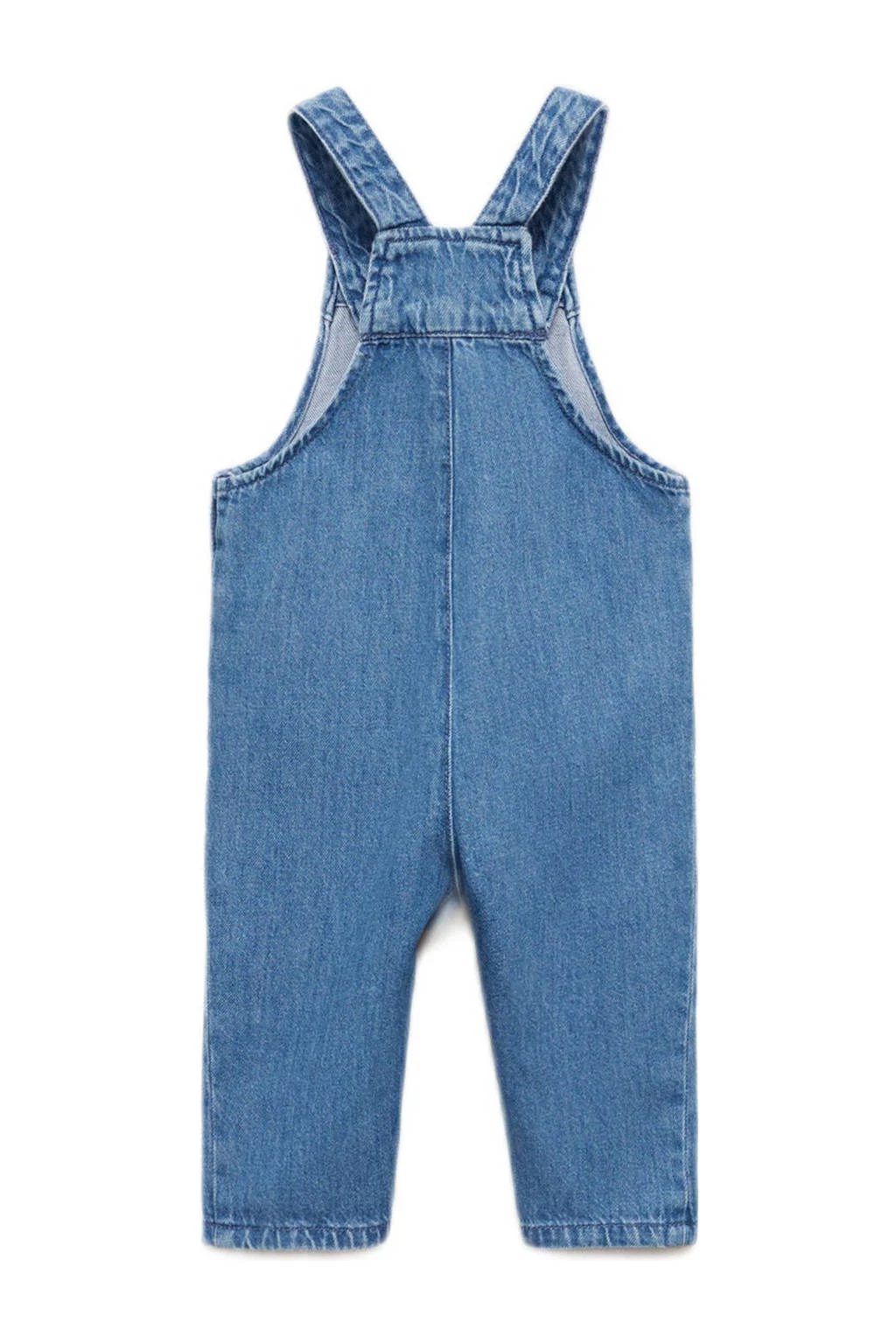 Mango Kids tuinbroek medium blue denim