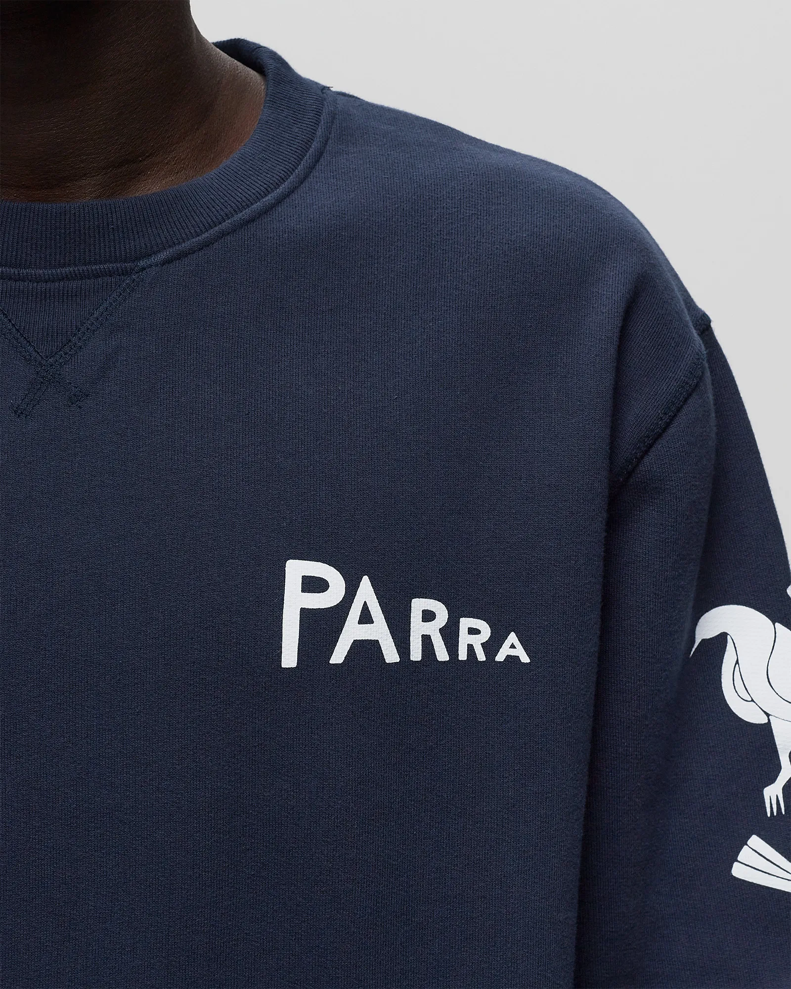 By Parra fancy pigeon crew neck sweatshirt