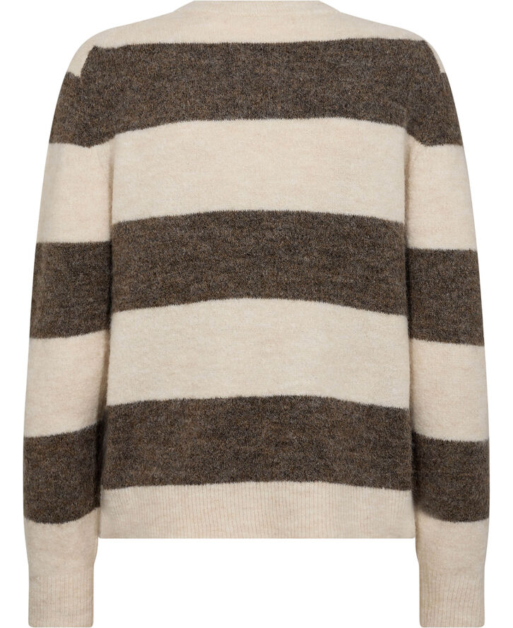 InWear HarrietIW Stripe Pullover Sandy grey/vanilla