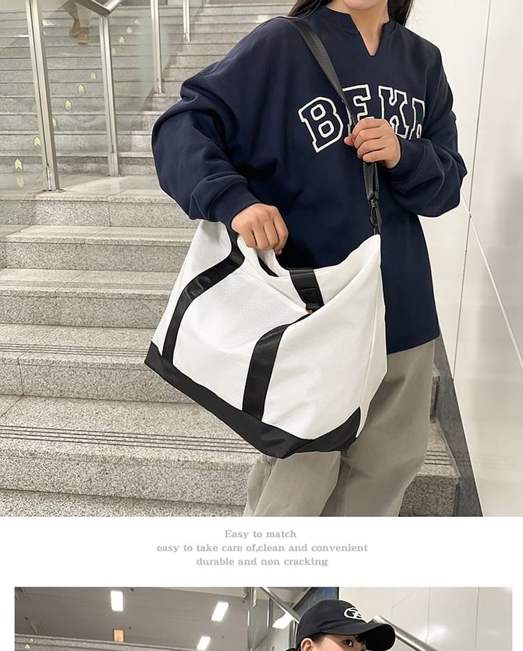 IOU - Geruite nylon tas