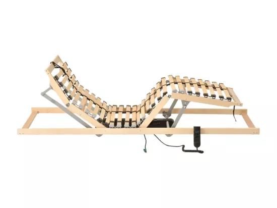 Sommier à lattes électrique avec 28 lattes 7 zones 80x200 cm