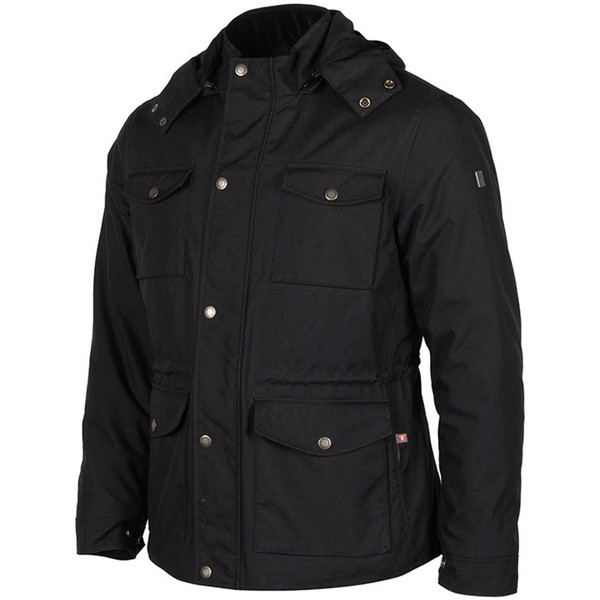 Helstons - Veste Barbade Tissu Technique Noir