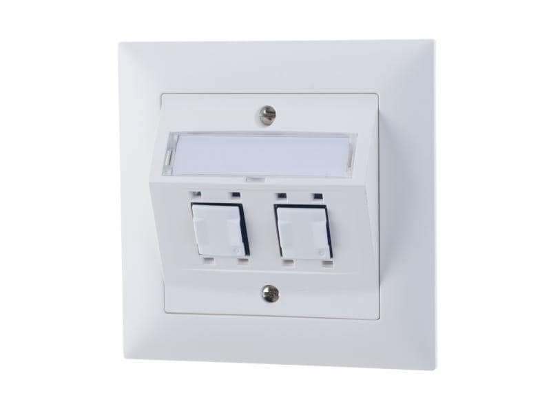Feller EDIZIOdue Netzwerkdose UP 2x RJ45 Kat. 6 ungeschirmt Netzwerkdose,