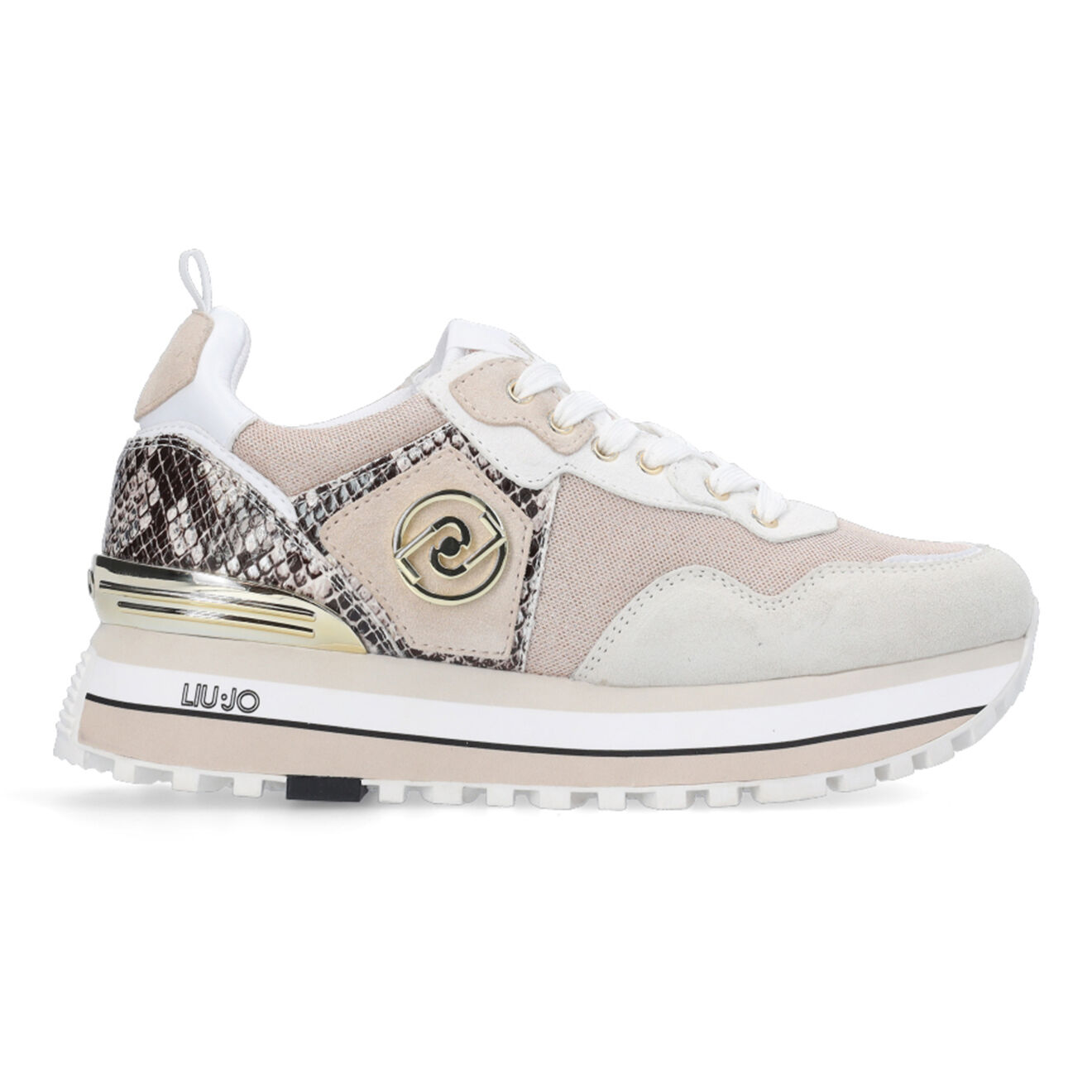 Liu-Jo Sneakers Maxi blanc/doré