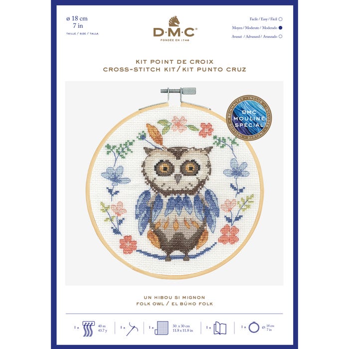 DMC-Borduurkit met uiltje