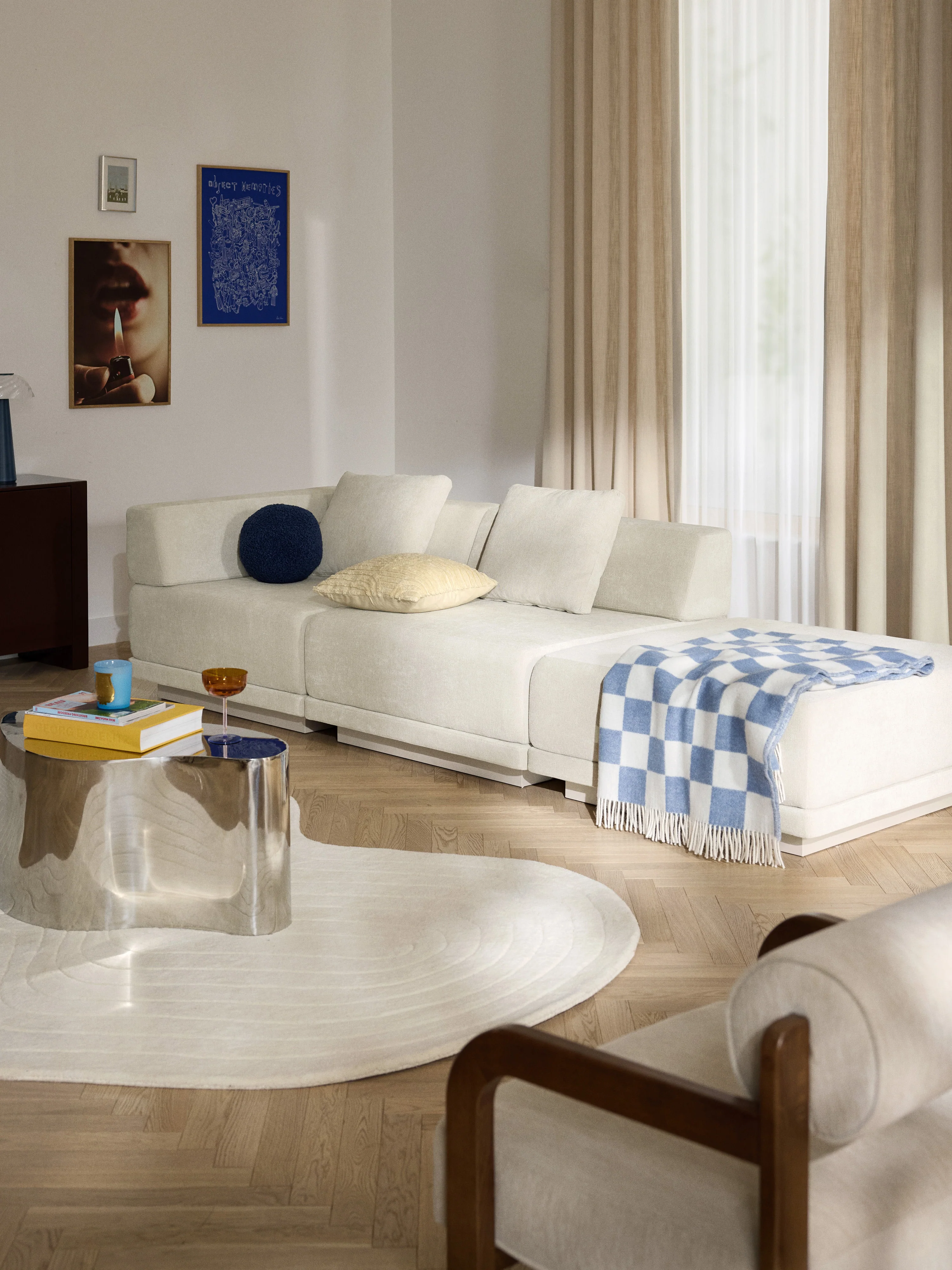 Modulaire bank Colin (4-zits) met ottoman
