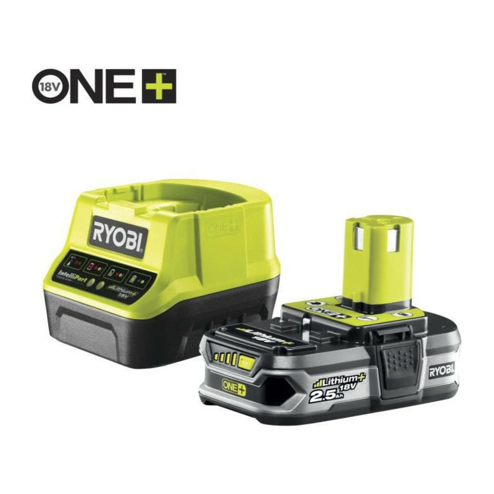 Coupe-bordures hybride 18v one+ rlt1831h25fpk - diametre de coupe 25-30 cm + 1 batterie 2,5 ah et 1 chargeur + rac155 offe