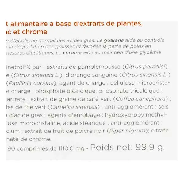 Inovance Lipo F 90 comprimés