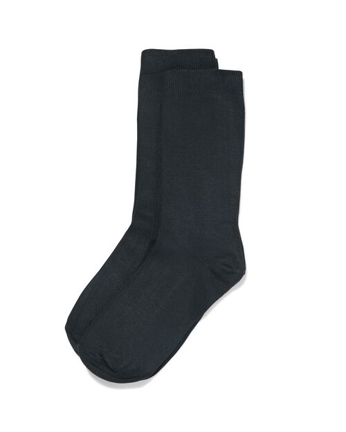 2 paires de chaussettes femme avec modal noir