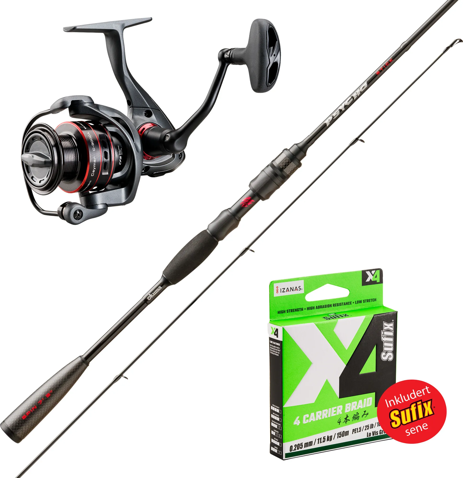 Okuma Combo Psycho Ceymar A Ørret / Lett Ferskvann