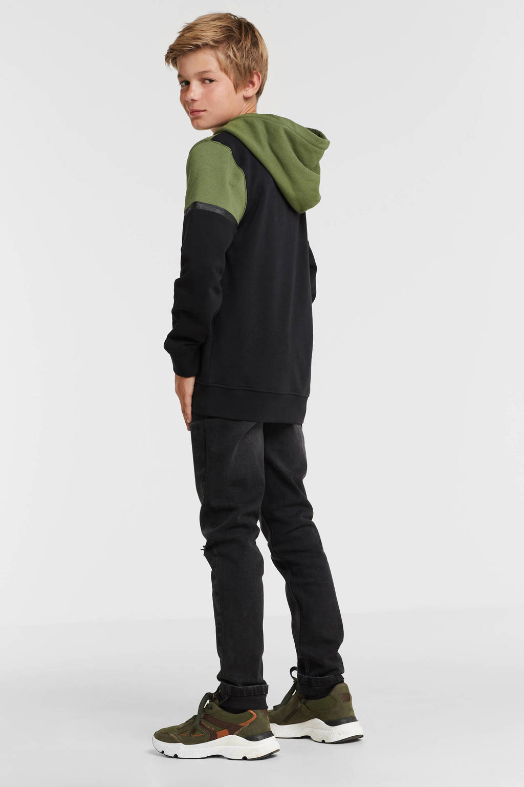 anytime slim fit jeans zwart