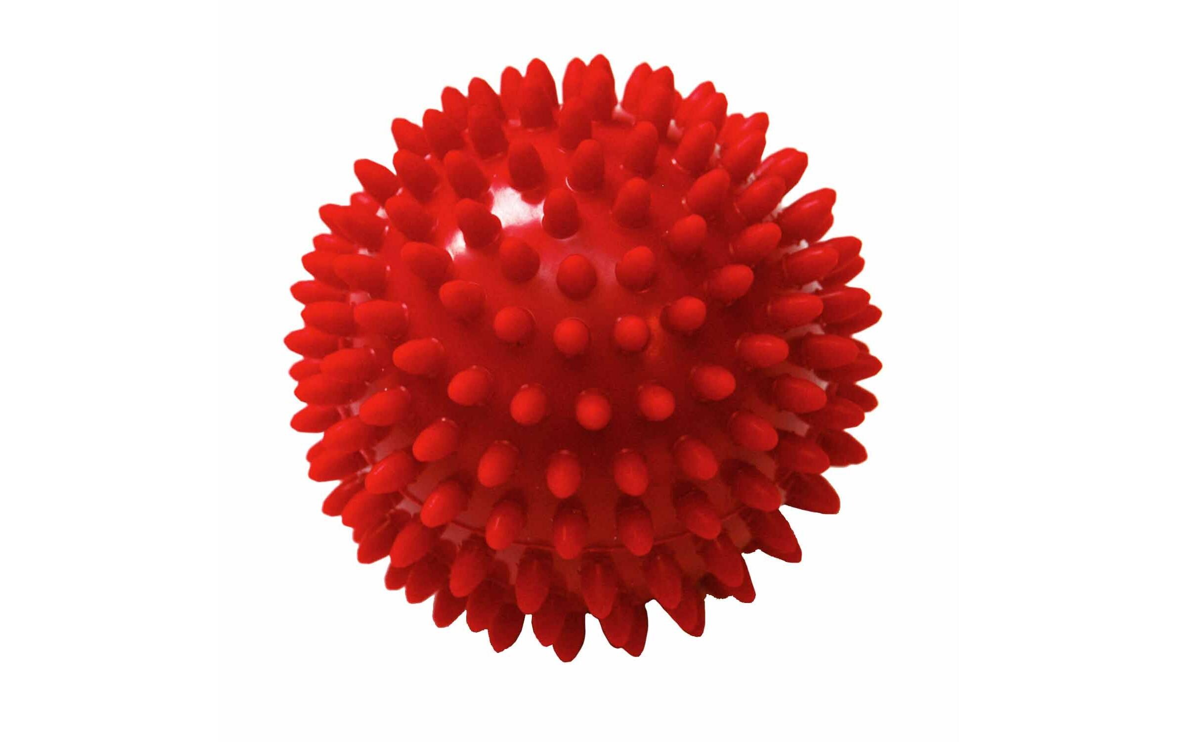 Spiky-Ball rot Ø 9 cm, 2 StückIgelball Massageball