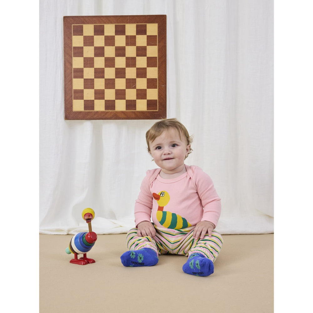 Køb Bobo Choses Light Pink Stripped Duck Body