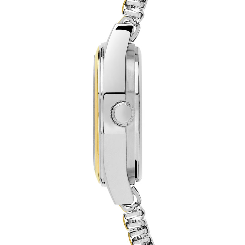 Montre femme bracelet acier bicolore