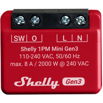 Shelly 1PM Mini Gen3 slimme schakelaar & energiemeter WiFi