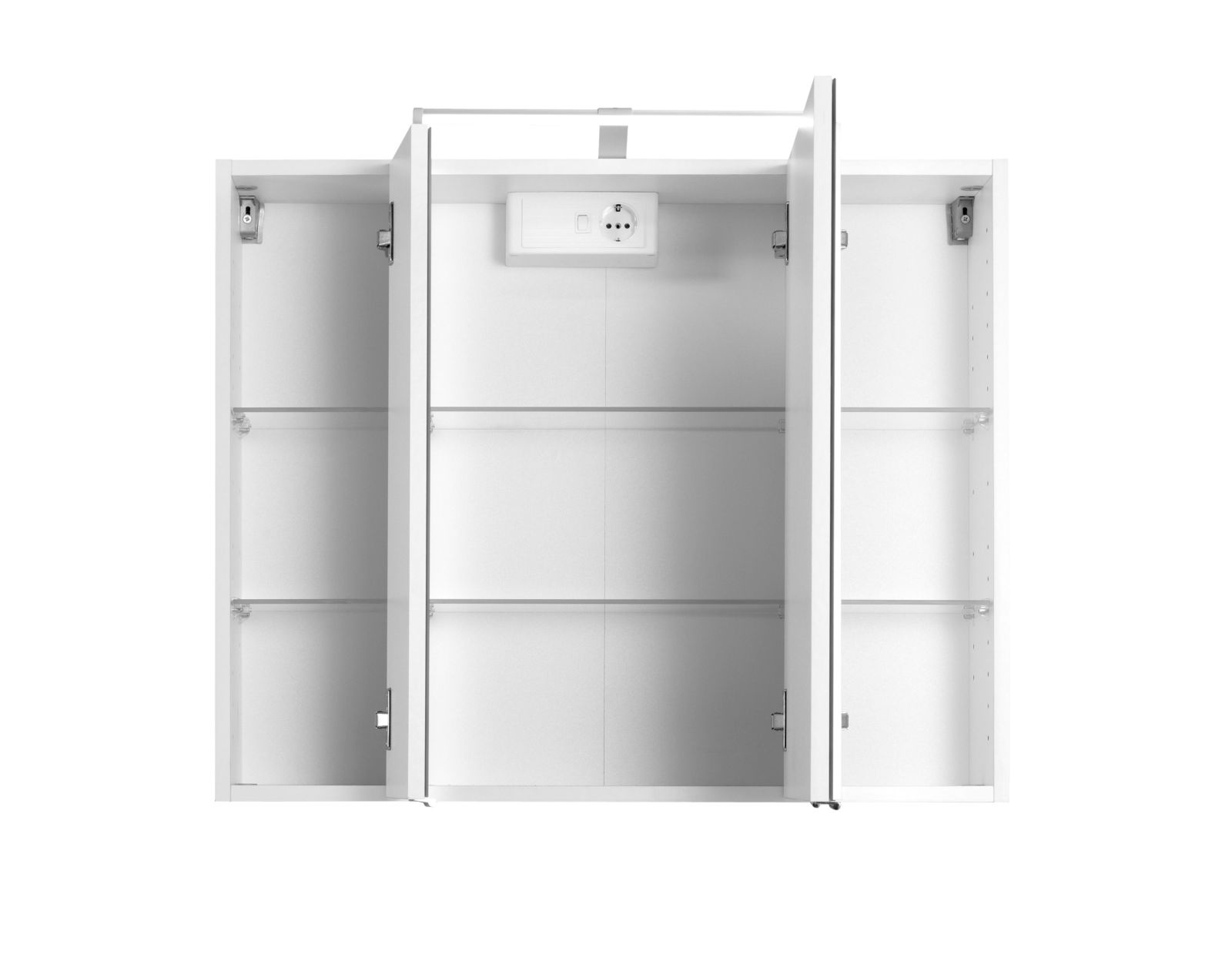 2-teiliges Badmöbel-Set BOLOGNA - weiß Hochglanz-weiß - 90 cm breit