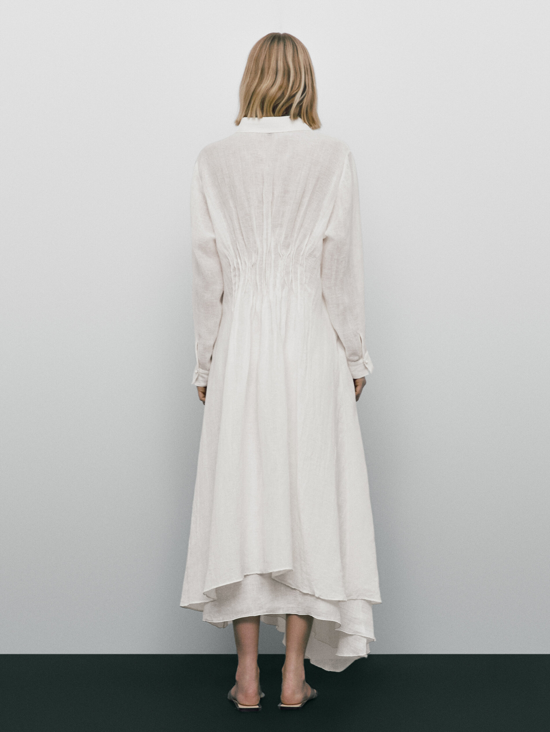 Blusa plissada de edição limitada - CRUDO