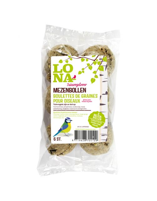 Lona Mezenbollen - Vogelvoer - 6 stuks