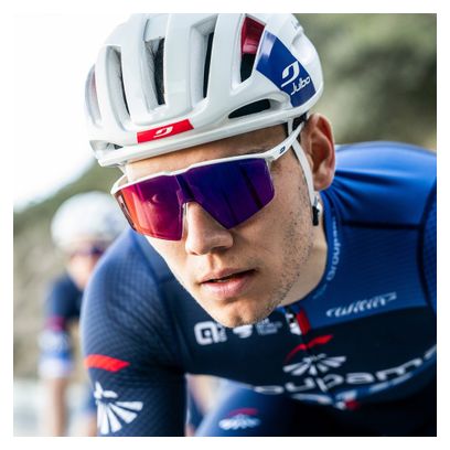 Lunettes Julbo Edge Spectron HD 3 Blanc/Bleu - Groupama-FDJ