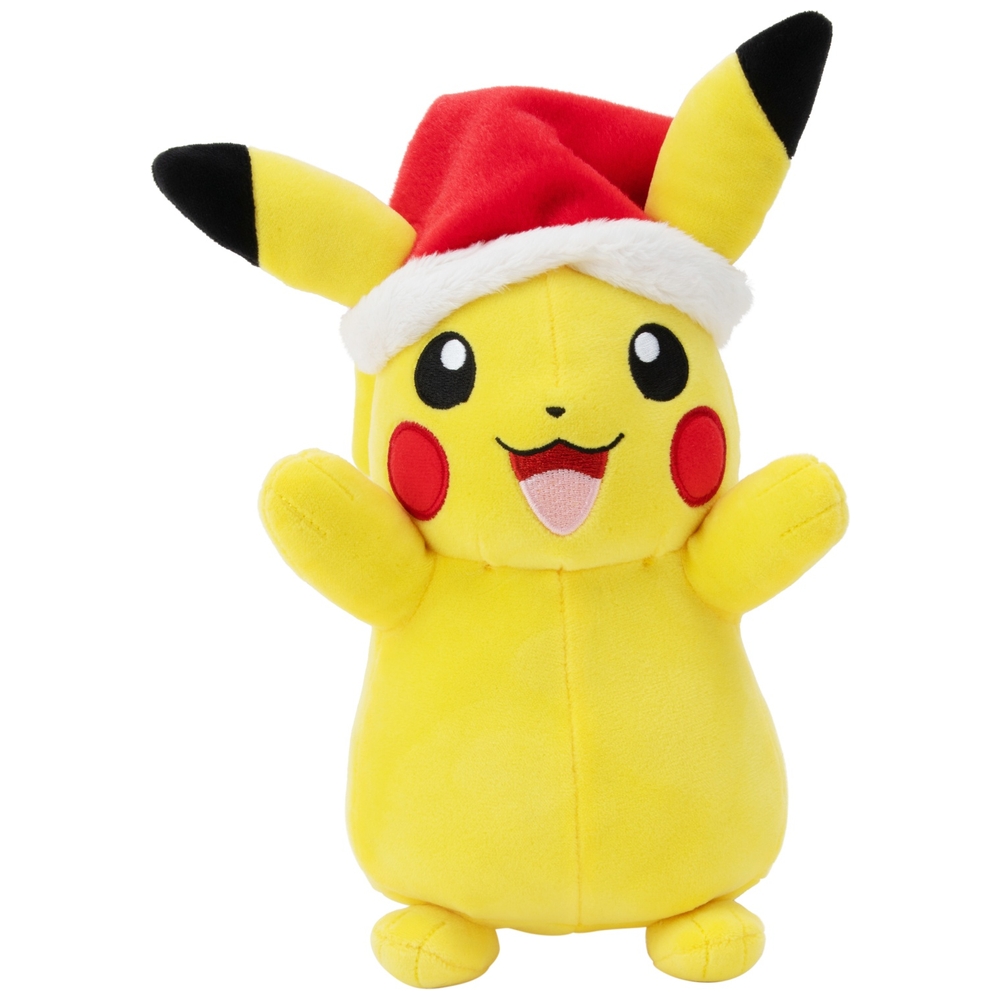 Pokémon Pikachu 20 cm Plüschtier mit Weihnachtsmütze