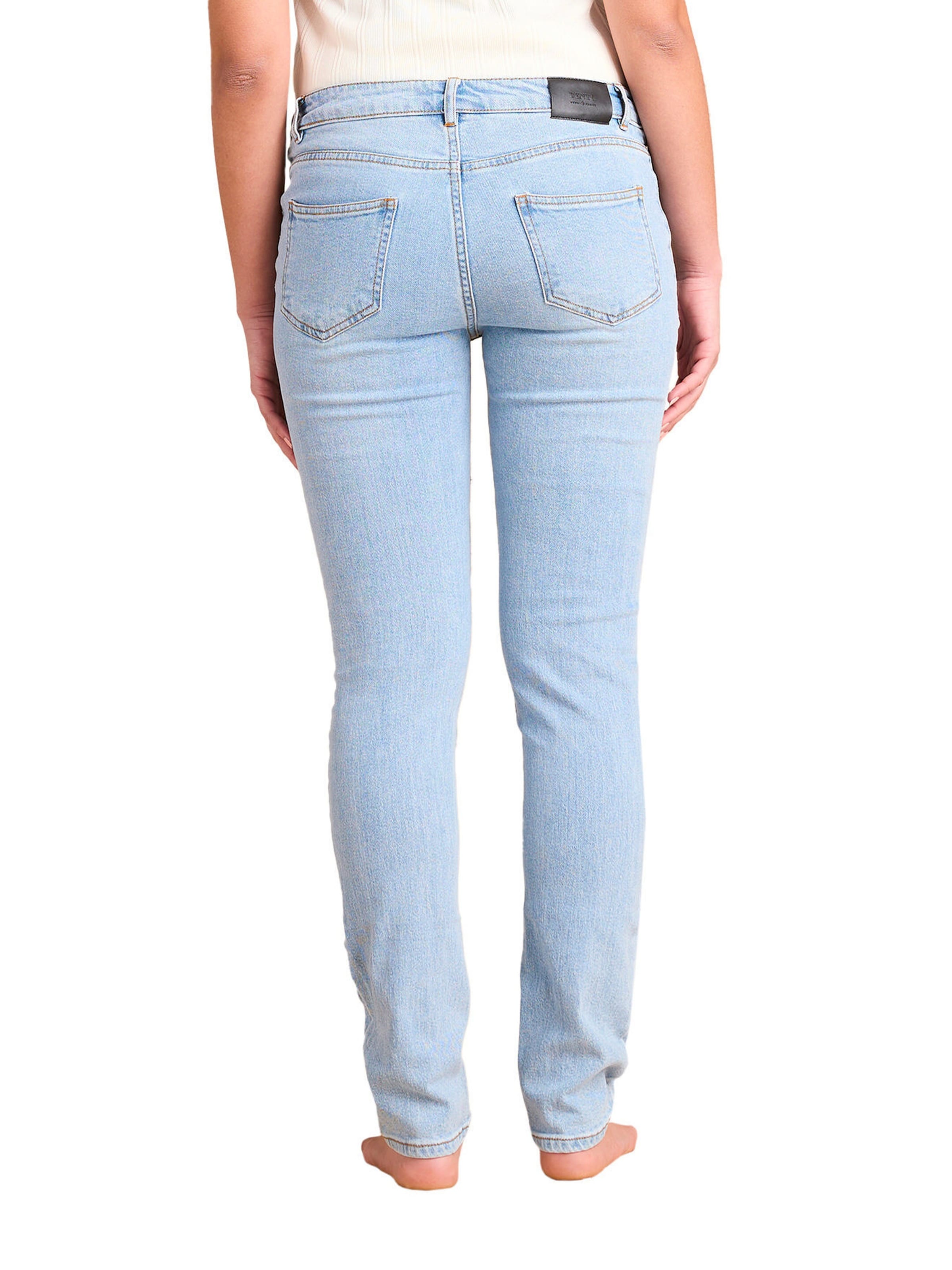 Envie de Fraise Slim-Fit-Umstandsjeans, Seamless-Bund WATERLESS , Bundweite verstellbar bleached