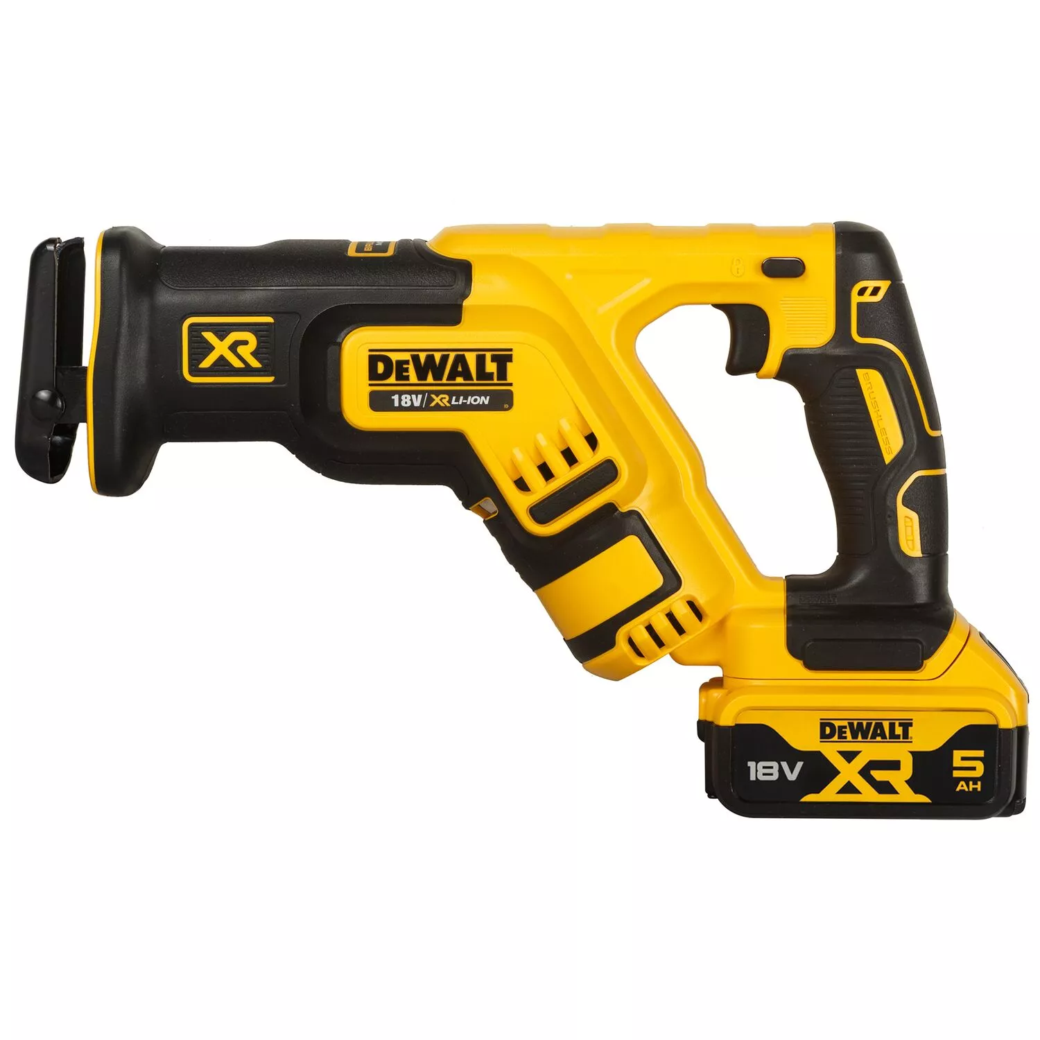 DeWALT DCS367P2 18V Li-Ion accu reciprozaag set (2x 5.0Ah accu) in TSTAK - koolborstelloos