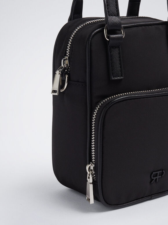 Bolsa Bandolera De Nylon - Preto