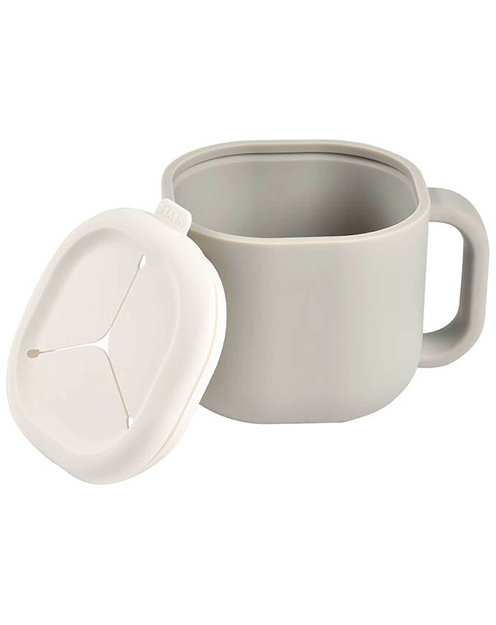 Silikon-Snackbecher PICK'NSNACK in grau