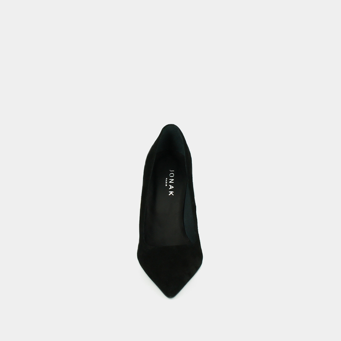 Escarpins à bouts pointus et talons  en velours noir