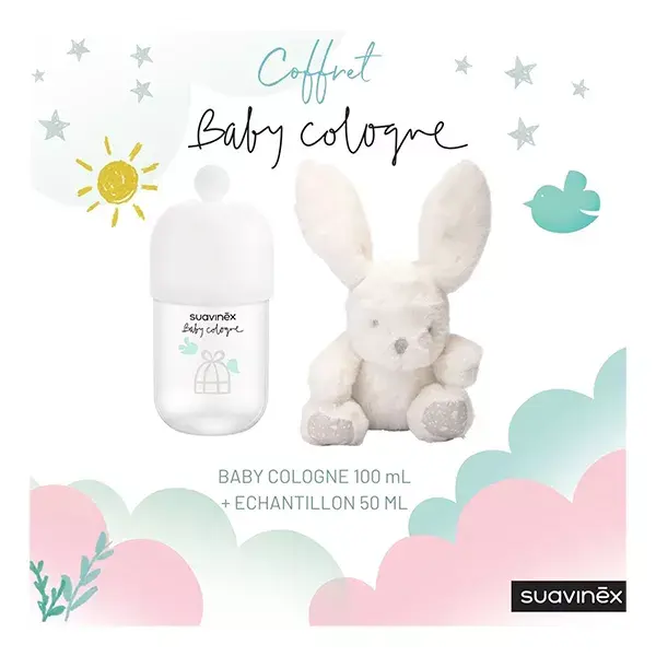 Suavinex - Kit de Pelúcia + Colônia Infantil 100ml + Amostra de 50ml