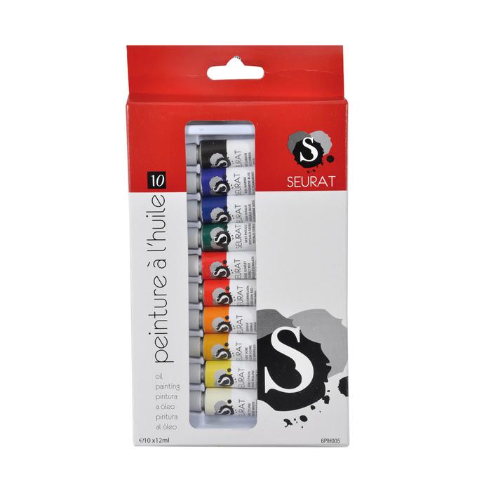 BOITE 10 PEINTURES HUILE 12ML