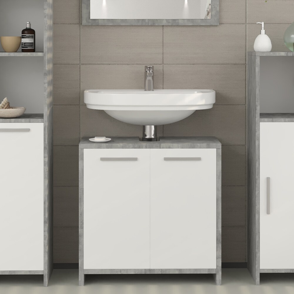 Vicco Waschtischunterschrank Kiko Unterschrank Waschbecken Waschtisch Bad Beton