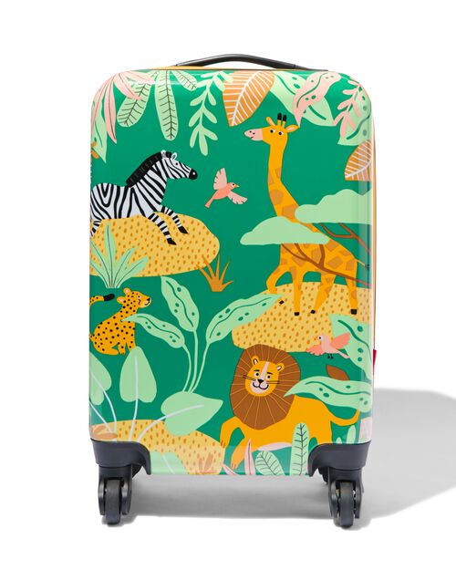valise avec animaux 55x34x21 vert