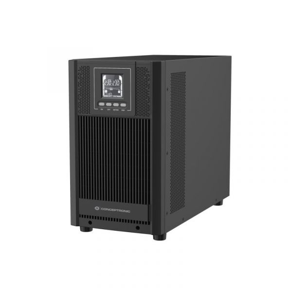 UPS Sai Conceptronic Bateria de Chumbo Ácido 3kVA Autonomia 4h Dupla Conversão LCD Eco
