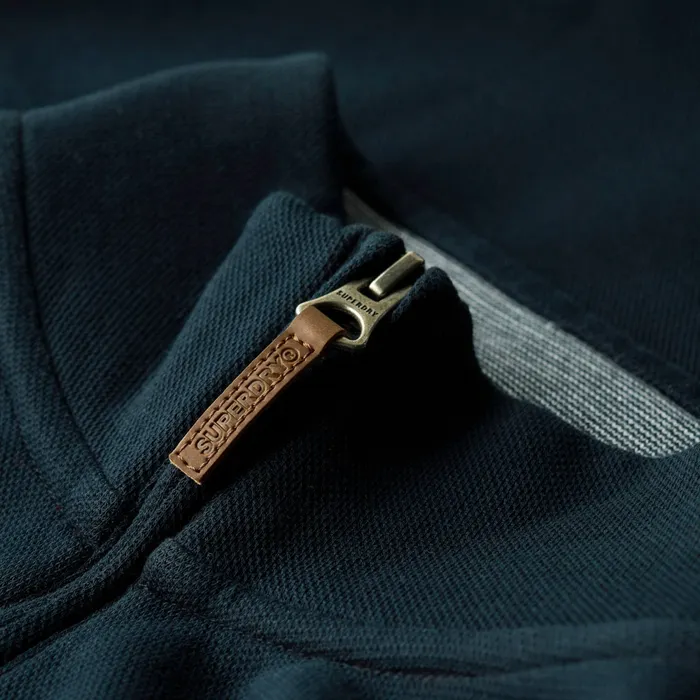 Superdry Core Piqué Henley Trui Heren